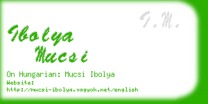 ibolya mucsi business card